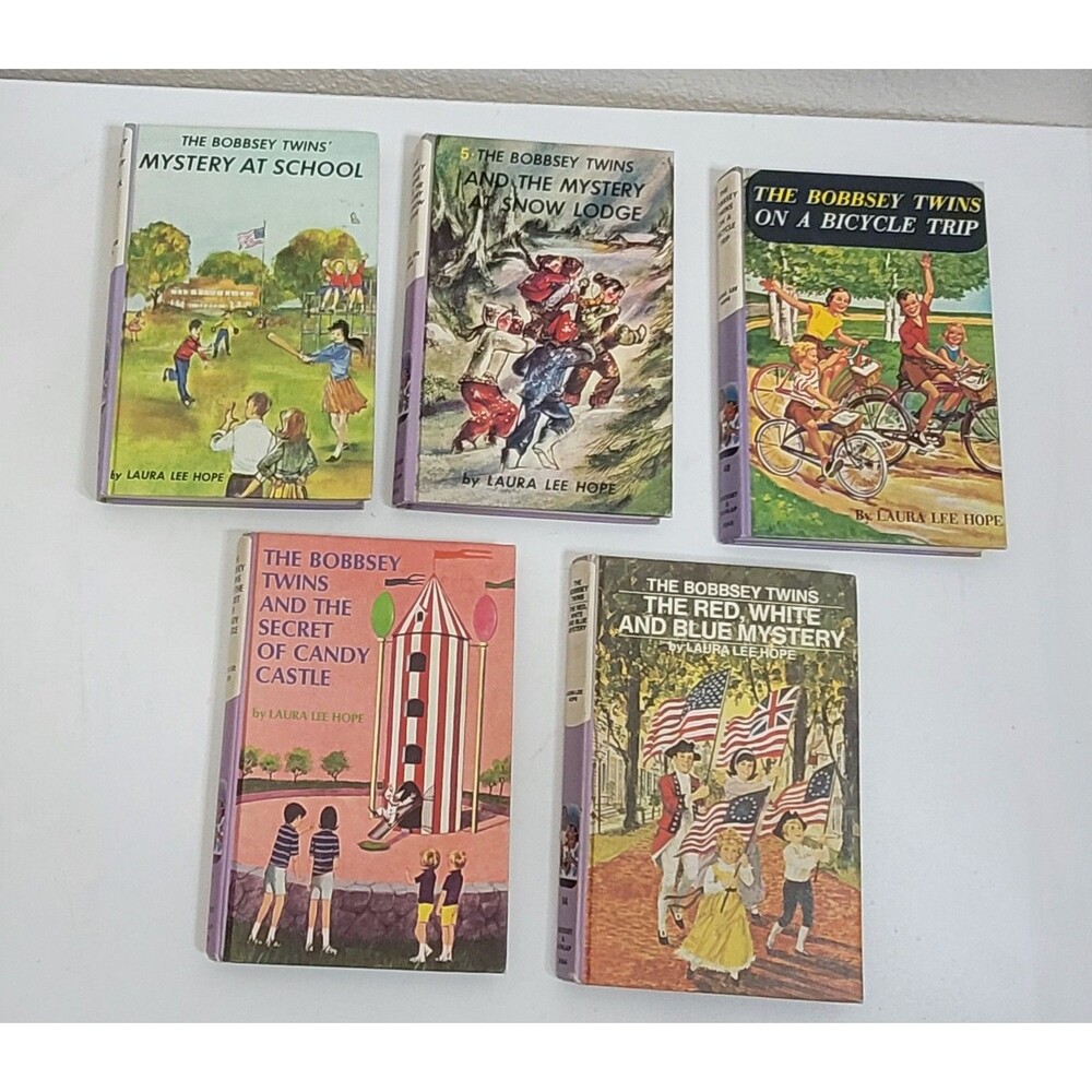 VINTAGE Lot Of 5 BOBBSEY TWINS Hardcover Books 1970s